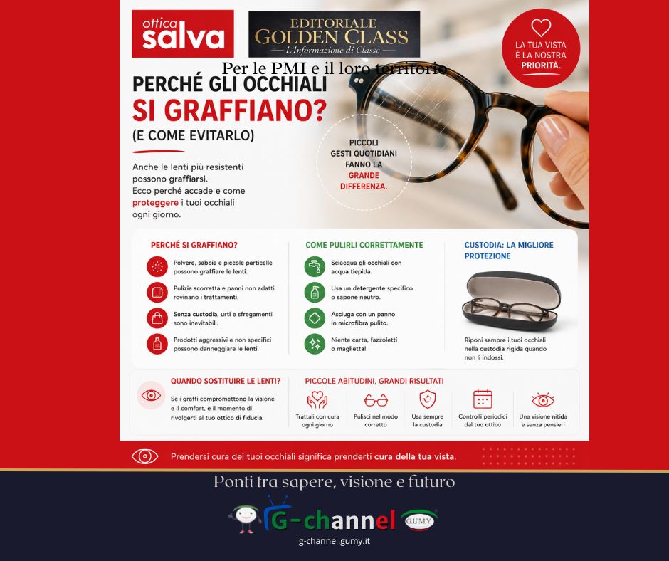 Perché gli occhiali si graffiano? E come evitare che accada